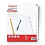 Staples Write & Erase Paper Dividers, White, 5-Tabs (ST63056)~#|#~FC4AF568-9744-49C3-8B4083E63C72A31B_sc7