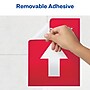 Avery Directional "This Way" Preprinted Floor Decals, 8" x 10.5", Red/White, 5/Pack (83091)~#|#~FC4F9489-D5AF-4CAC-90B099641C6759E1_sc7