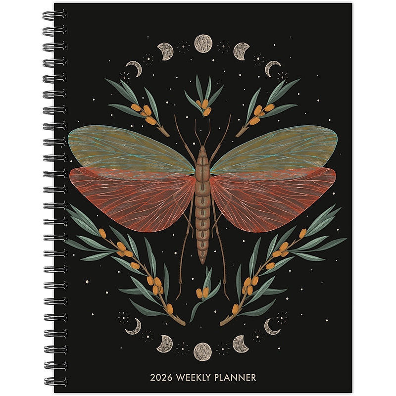 2026 Willow Creek Butterfly Zen 6.5" x  Weekly & Monthly Planner, Paperboard Cover (57506) image 1