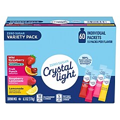 Crystal Light On The Go Peach Tea Powder, 0.09 Oz., 30/Box (00797