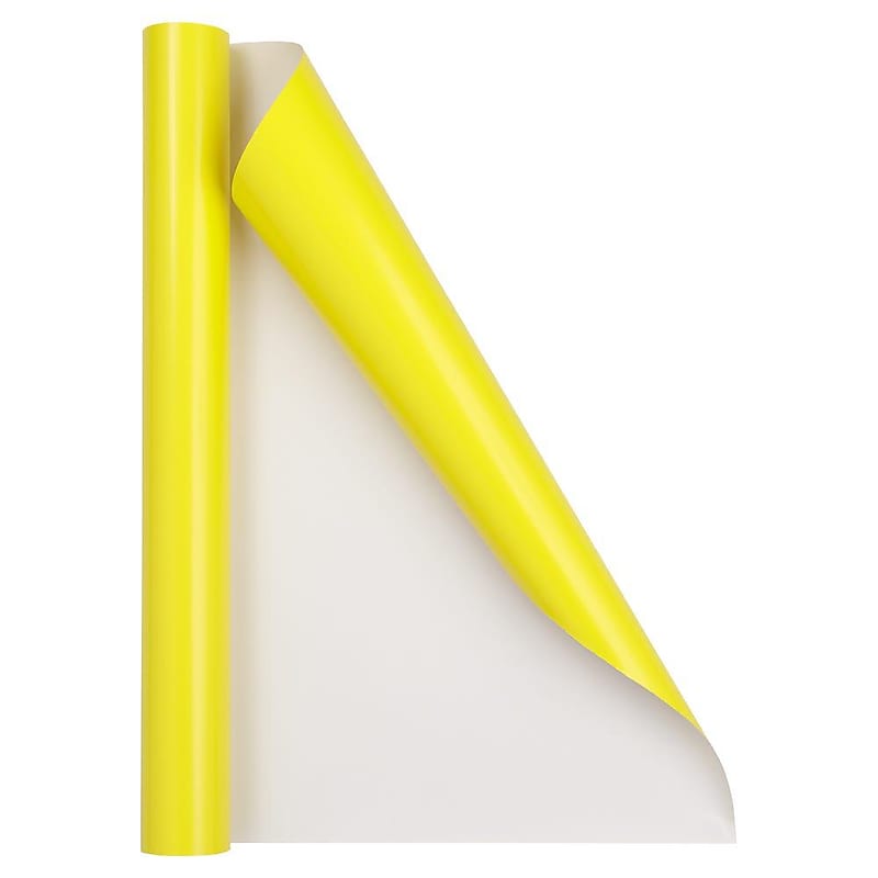 JAM Paper Short Mini Roll Wrapping Paper, 26.3 sq. ft., Yellow, 2/Pack(165S25263yeg) image 1