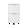 Whalen Breenly 2-Drawer Mobile Vertical File Cabinet, Letter/Legal Size, 28"H x 16"W x 20.63"D, Off-White/Gold (SPUS-BRMF-WH)~#|#~FC590ABB-5B31-462A-9D12B42D19F264C1_sc7
