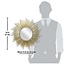 Infinity Instruments Sunburst Gold Plastic Framed Wall Mirror, 24" (20260GD-MR)~#|#~FC5AD94E-D799-47A0-ACE4C491A58B3193_sc7