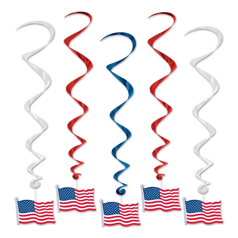 Beistle Fourth of July American Flag Whirls, 2/Pack (54685) image 1