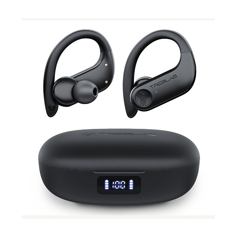 Treblab X3 Pro Wireless Noise Canceling Earbuds, Bluetooth, Black (X3-PRO-B) image 1