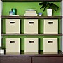 Household Essentials Medium Folding Fabric Storage Cube, 11" x 11"x 11", 23 Qt., Cream, 6/Pack (82-1)~#|#~FC654ACC-762B-40A9-9EEAA44C73F19564_sc7