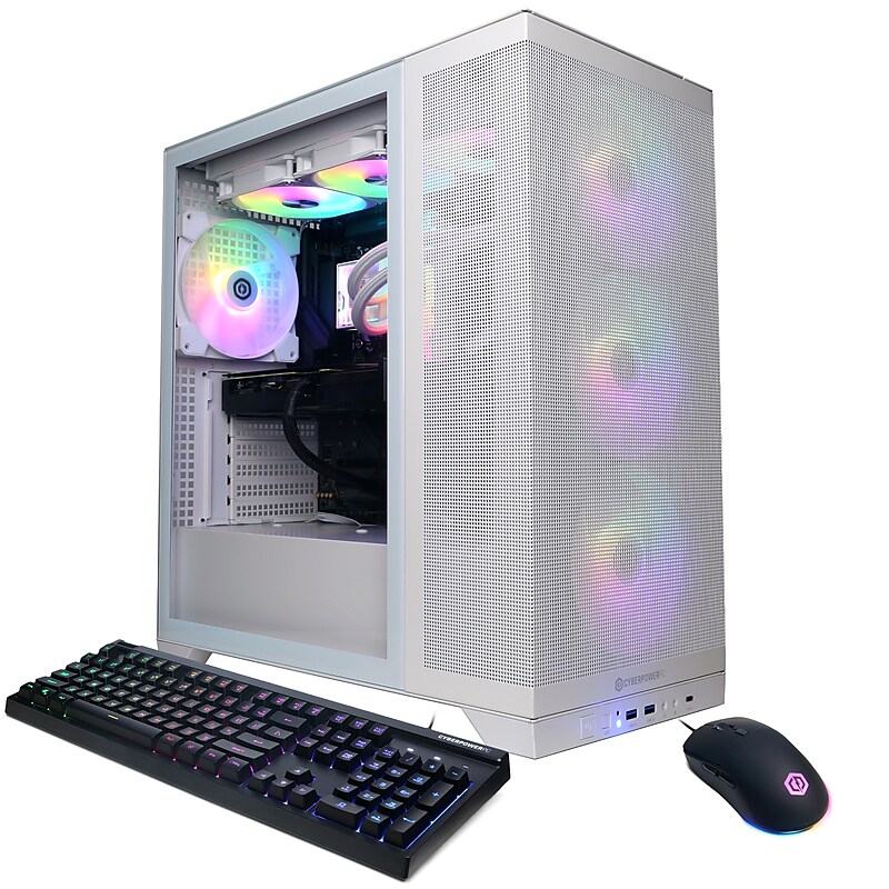 CyberPowerPC Gaming Desktop Computer, AMD Ryzen 9 9900X3D, Radeon RX 9070 XT 16GB, 32GB RAM, 2TB SSD, Windows 11 Home image 1