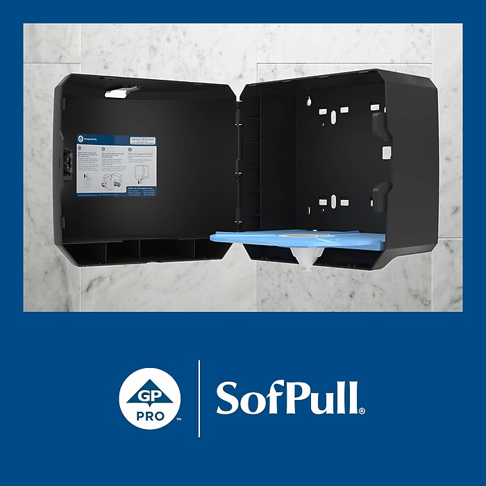 SofPull Centerpull Paper Towel Dispenser, Black (58201B) | Staples