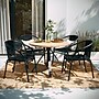Flash Furniture Rattan Stacking Patio Chairs, Black, 4/Pack (4TLH037BK)~#|#~FC7B9E26-C0D5-4679-A46AC7296F7B4B0F_sc7