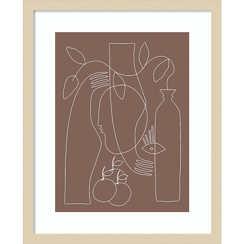 Amanti Art Shape Of Truth by Shatha Al Dafai Wood Framed Wall Art Print, 17" x 21" (A42675531979) image 1