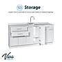 Viva Comfort 36'' H x 72" W Medical Cabinet with Left Sink and 24" W Right Side Desk, 6 Doors, 3 Drawers (90272-LS-GRY-AO)~#|#~FC7D7D4C-49F4-4DBF-B07529A019CD9D5C_sc7