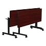 Regency Kobe Flip Top Mobile Training Table, 24"D x 60"W, Mahogany (MKFTM6024MH)~#|#~FC7E9B9C-5939-4A08-965EA5A9F058B2F1_sc7