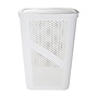 Mind Reader 15.85-Gallon Slim Laundry Hamper with Lid, Plastic, White (HBIN60-WHT)~#|#~FC7F8B04-3A8F-4E24-890AFD7D5927EAB7_sc7