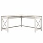 Bush Furniture Key West 60"W L Shaped Desk, Linen White Oak (KWD160LW-03)~#|#~FC80C040-C1AD-4B32-A18E6669AF82EF40_sc7