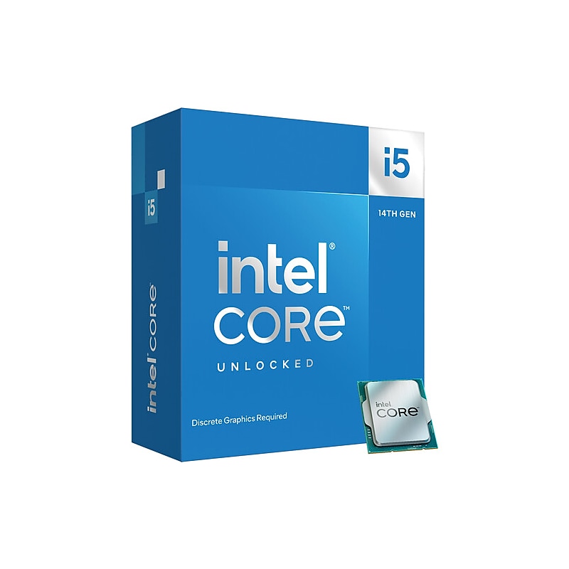 Intel Core i5-14600KF 14-Core 3.5 GHz Computer Processor, LGA 1700 Socket (BX8071514600KF) image 1
