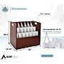 AdirOffice 21-Slot Roll File, Lockable, 28.5"H x 30"W x 15.75"D, Mahogany (625-MA-KIT1)~#|#~FC94929E-F790-4DEF-B908F88CF9E7D77B_sc7