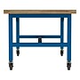 Learniture Ideate Series 72"W x 36"D Butcher Block Table, Beige/Brilliant Blue (LNT-NOR3007BB-BB-PK-SO)~#|#~FC94E53A-111C-4936-AB5D22420C131946_sc7