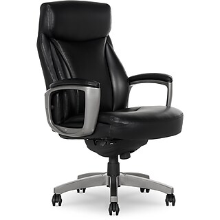 La Z Boy Aberdeen Leather Computer and Desk Chair Black 51545 Staples