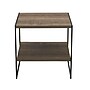 Household Essentials Jamestown Square Side End Table with Storage Shelf, Ashwood/Black (HH8077-1)~#|#~FC96B31E-2E12-437D-BAC2E667B3A279B2_sc7