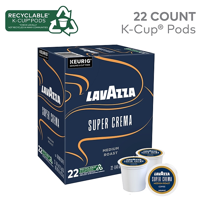 Lavazza Super Crema Esspresso Coffee Keurig® K-Cup® Pods, Medium