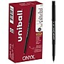 uni-ball Onyx Rollerball Pens, Fine Point, 0.7mm, Black Ink, Dozen (60143)~#|#~FCA162E4-B83C-44D4-B4C67C62B1405A9A_sc7