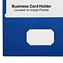 Staples Smooth 2-Pocket Paper Folder, Electric Blue, 25/Box (27534-CC)~#|#~FCA2EB00-CB57-4DDC-8B6C52D009980A9B_sc7