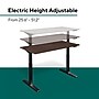 Workplace 2.0 55"W Electric Rectangular Adjustable Standing Desk with Micro Movements, Espresso (WP63152)~#|#~FCA43C1F-4D1D-4DB6-A1E1C11F7D80D87C_sc7