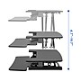 FlexiSpot M7 Series 35"W Manual Rectangular Adjustable Standing Desk Converter, Black (M7-E-35B)~#|#~FCAA7B94-CFE8-43D2-987B896CE09EF825_sc7