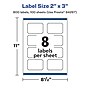 Avery Laser/Inkjet Multipurpose Labels, 3" x ", Glossy Clear, 800/Box (94267)~#|#~FCAAE6E4-C607-4A24-89A4A3CF63749C33_sc7