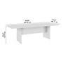 Bush Business Furniture 96W x 42D Boat Shaped Conference Table with Wood Base, Mocha Cherry (99TB9642MRK)~#|#~FCAB6172-53BD-4158-BF5A5ED3E823D12B_sc7