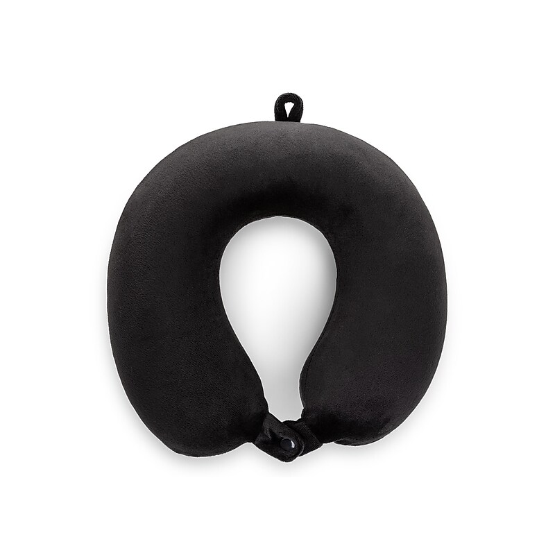 Bugatti Bondstreet Polyester Travel Pillow, Black (TAC5416BS-BLK) image 1