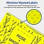 Avery Rectangle Multipurpose Labels, 4.75" x 7.75", Neon Yellow, 40/Pack (94255)~#|#~FCAD9B94-CB3D-4B92-AAD221F3B8700336_sc7