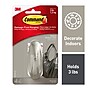 Command Medium Decorative Hook, 3 lb., Brushed Nickel (17081BN-ES)~#|#~FCAF8BD3-F24E-4D5D-A75C36EC1FE5F383_sc7