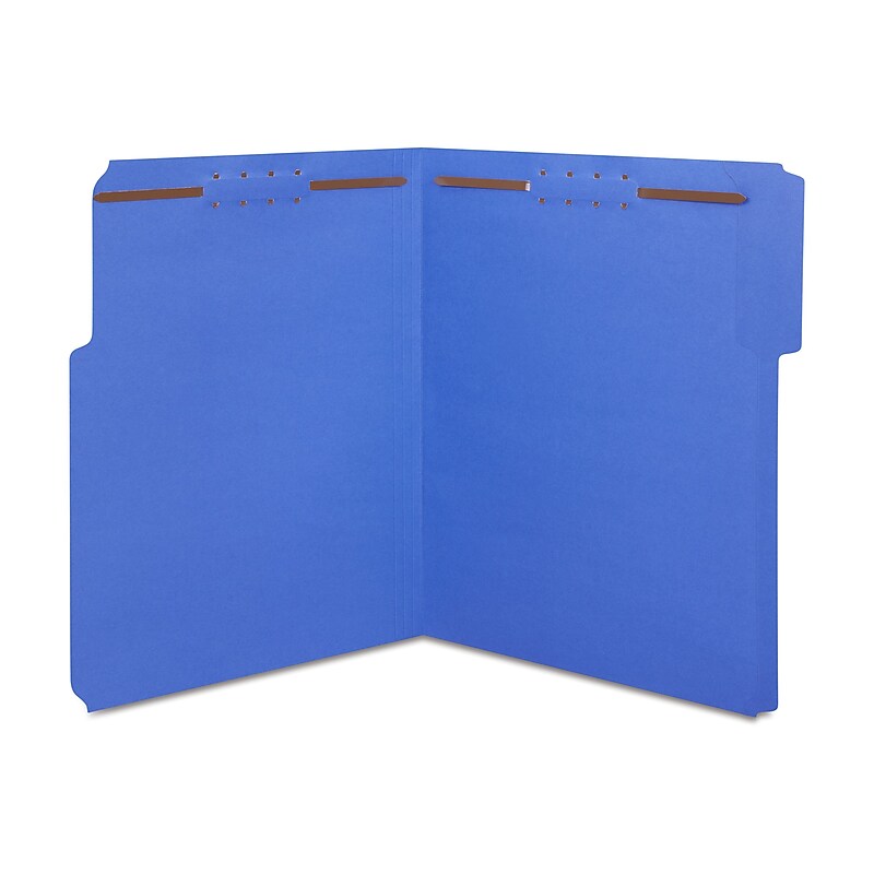 Staples® Reinforced Classification Folder, 2" Expansion, Letter Size, Blue, 50/Box (ST18342-CC) image 1
