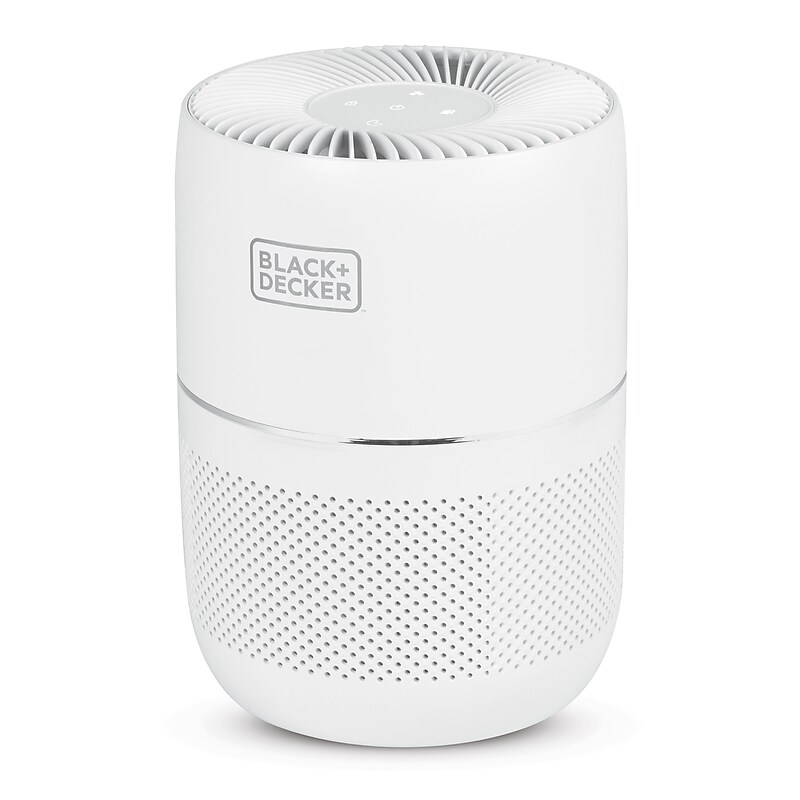 Black & Decker HEPA Tabletop Air Purifier, 3-Speed, White (BAPT01) image 1
