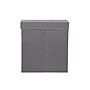 Household Essentials Collapsible 2 Compartment Laundry Sorter with Lid, Fiberboard, Gray (HH5622)~#|#~FCBB6E2A-A094-4C70-9C25F43675C61BFA_sc7