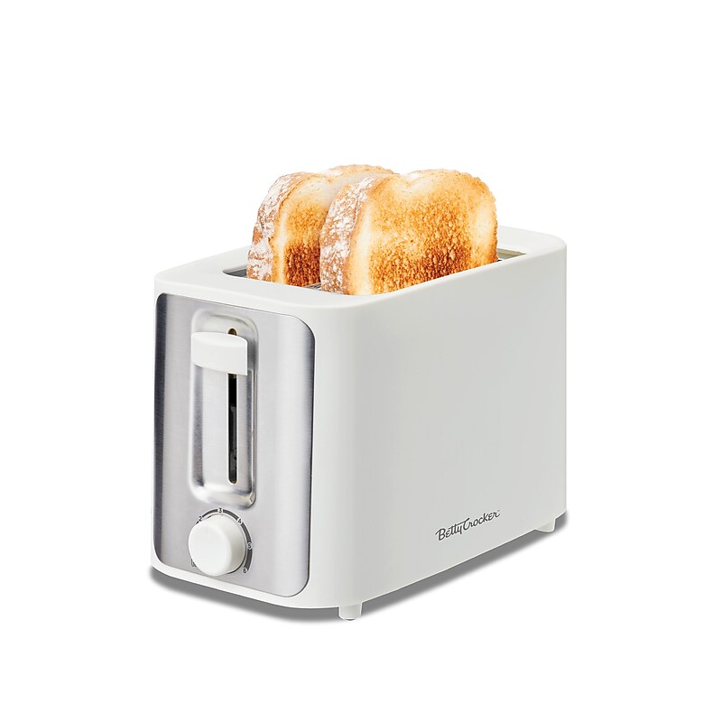 Betty Crocker 2-Slice Pop-Up Toaster, White (BC-5632W) image 1