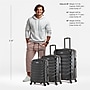 InUSA ENDURANCE 3-Piece Hardside Spinner Carry-On Luggage Set, TSA Checkpoint Friendly, Black (IUENDSML-BLK)~#|#~FCC01CB1-7725-43C4-A9001C0B53AA17BB_sc7