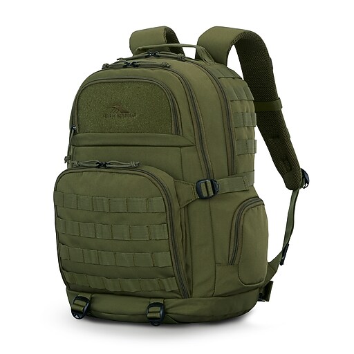 High Sierra Pathsetter Polyester Backpack, Medium, Moss (157868