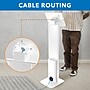 Mount-It! Pro Series Adjustable Anti-Theft iPad Tablet Kiosk Floor Stand for iPad, iPad Air, iPad Pro, White (MI-3880W_G10)~#|#~FCC7A3D7-1D44-4559-97C5BF70416DD39B_sc7