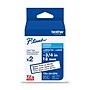 Brother P-touch Laminated Label Tape, ~3/4" x 26.2', Black on White, 2/pack (TZe2412PK)~#|#~FCCD212E-DA85-4DAD-AF7BE8151241A30F_sc7