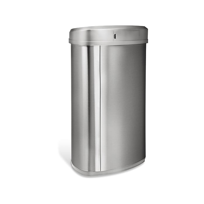 Nine Stars Stainless Steel Sensor Trash Can, 13.2-Gallon