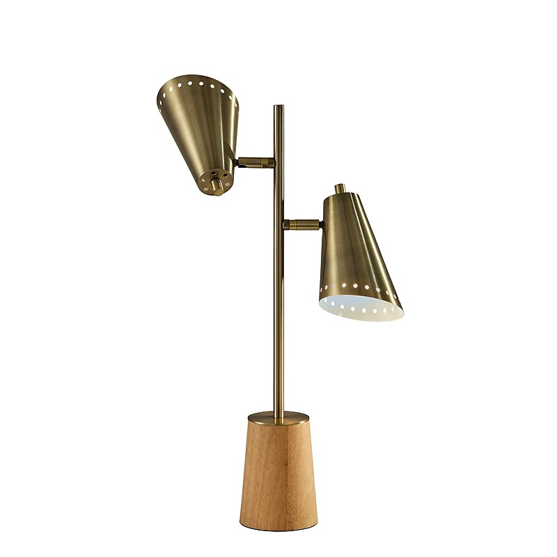 Adesso Josephine Desk Lamp, Antique Brass (9410-21) image 1