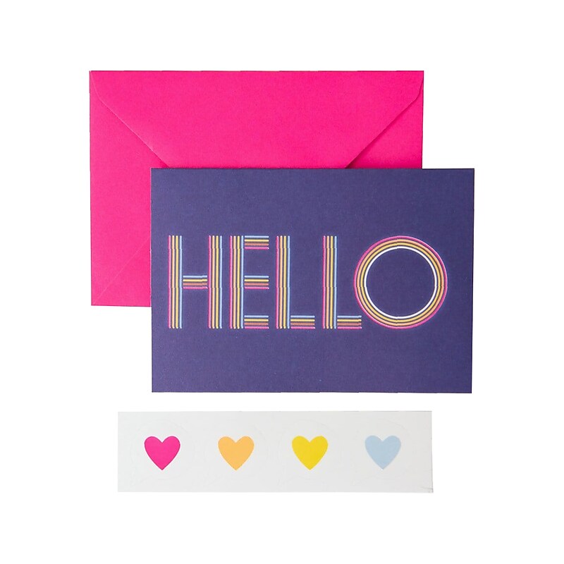 Gartner Studios Roobee Rainbow Hello Cards, 3.5" x 5", Multicolored, Dozen (33481) image 1