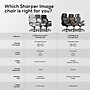 Sharper Image S-600 Active Lumbar Heated Ergonomic Bonded Leather Swivel Executive Massage Chair, Gray (60098-GRY)~#|#~FCD3065B-FD59-4E62-85BB8750DA8442F8_sc7