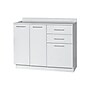 Viva Comfort 36.75'' Exam Room Storage Cabinet With 2-Shelves, 3-Drawers, Gray (ADIME902-BASE-42-NS-GRY-MK)~#|#~FCD45B90-5E7E-4793-8355CF4BCC9BAA2A_sc7