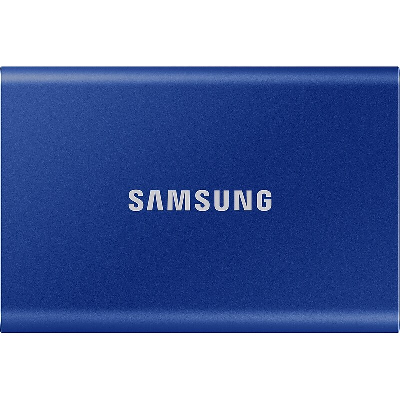 Samsung T7 2TB USB 3.2 Portable Solid State Drive, Blue (MU-PC2T0H/AM) image 1