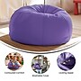 Flash Furniture Dillon Cotton Small Refillable Bean Bag Chair, Solid Purple (DGBEANSMSLDPUR)~#|#~FCD5CC6F-4682-43A7-91694293089E61B2_sc7