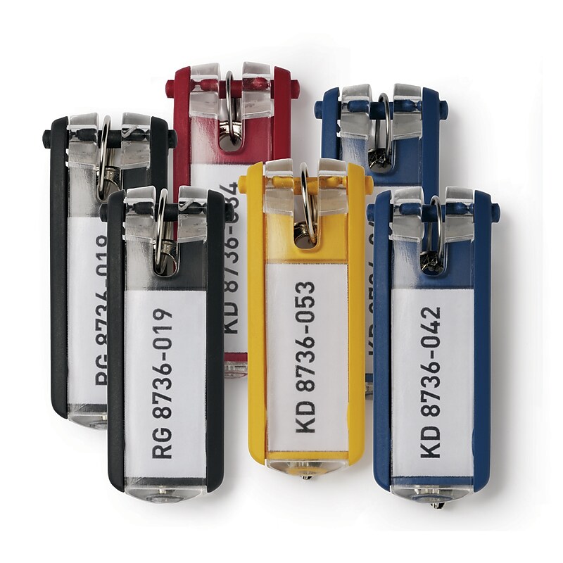 Durable Key Tags, Assorted Colors, 24/Pack (1949-00) image 1