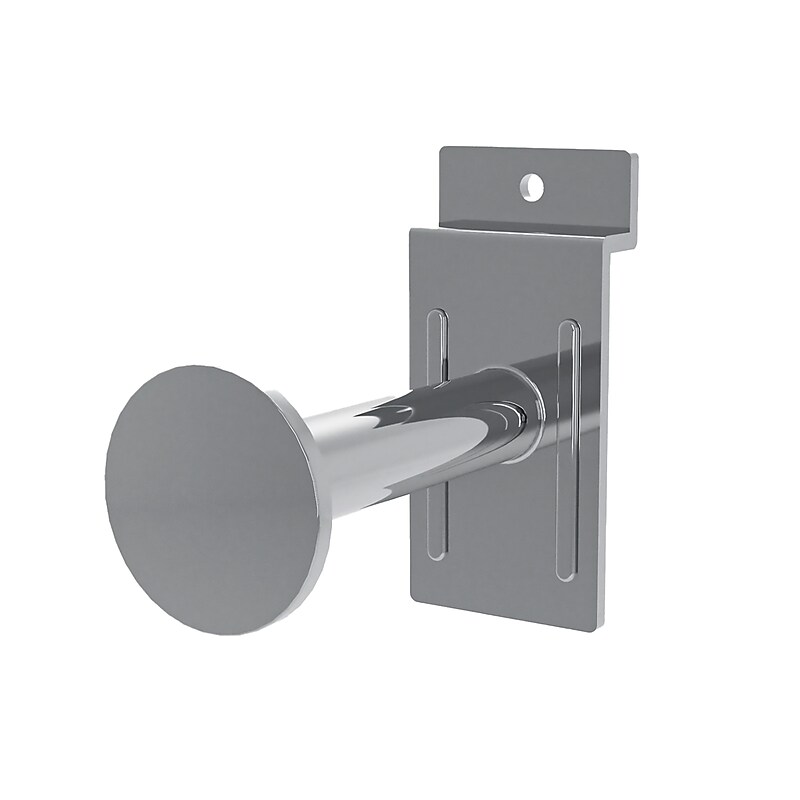 Nahanco Slatwall Single Garment Hook, 3", Chrome (SWFRC) image 1